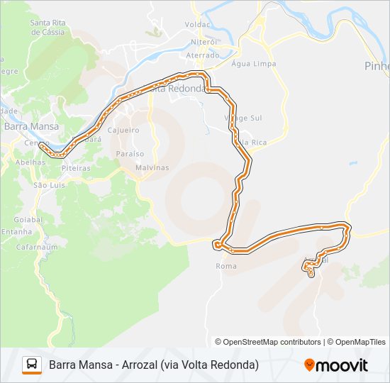 P546 bus Line Map