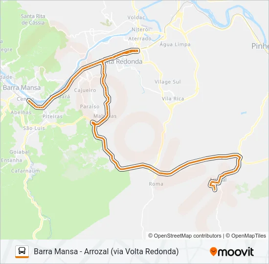 P546 Bus Line Map