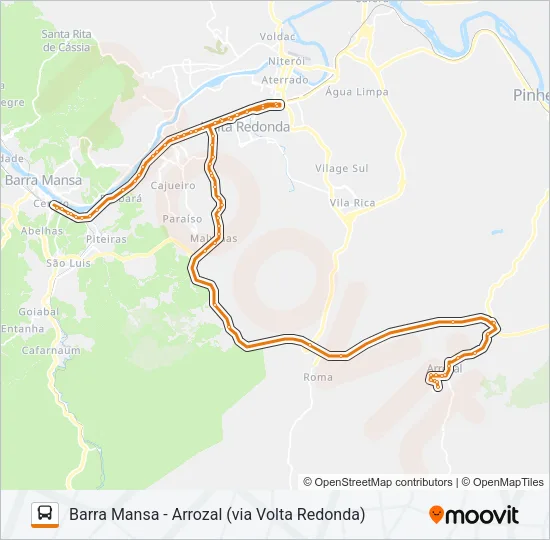 P546 Bus Line Map