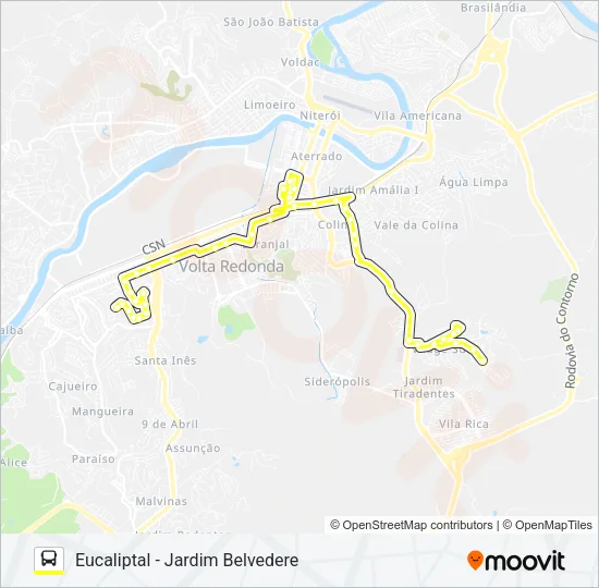 120 Bus Line Map
