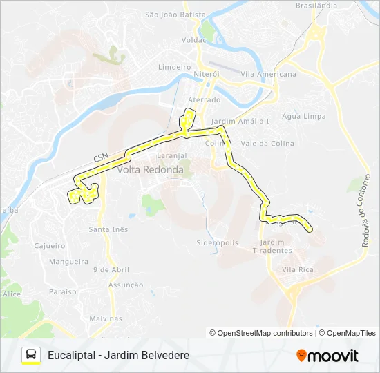 120 Bus Line Map