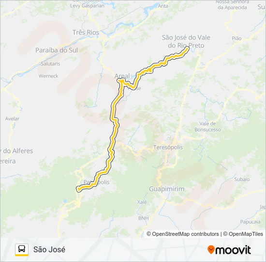 S124 Bus Line Map