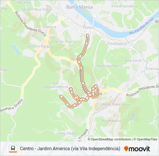 CL073-R Bus Line Map