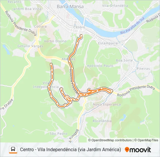 CL075-R Bus Line Map