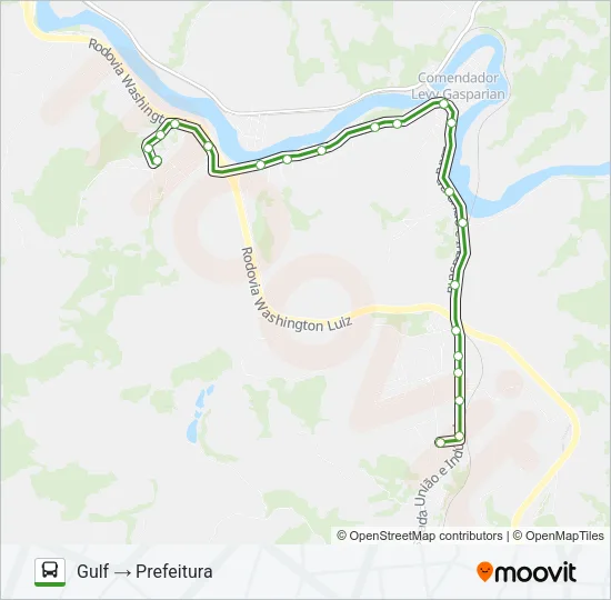 PREFEITURA - GULF Bus Line Map