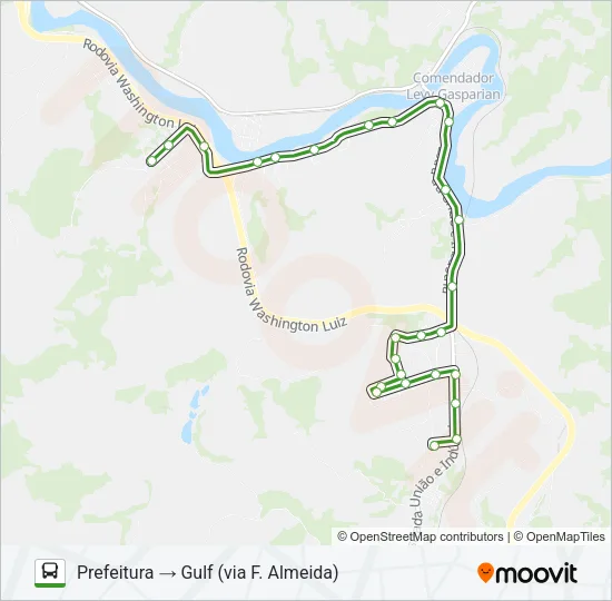 PREFEITURA - GULF Bus Line Map