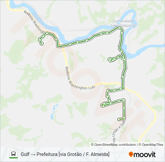 PREFEITURA - GULF Bus Line Map