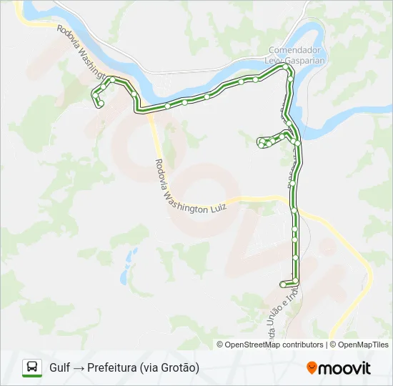 PREFEITURA - GULF Bus Line Map