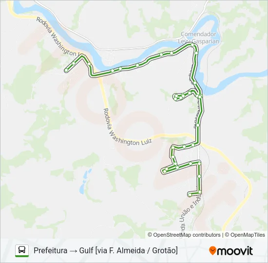 PREFEITURA - GULF Bus Line Map
