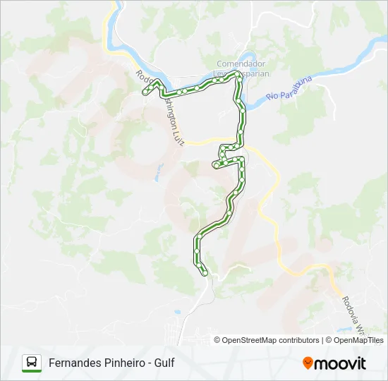 FERNANDES PINHEIRO - GULF Bus Line Map