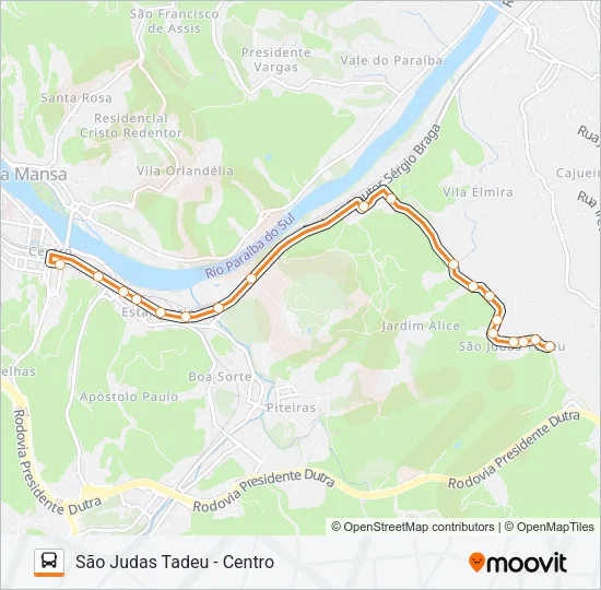 TR492-01 Bus Line Map