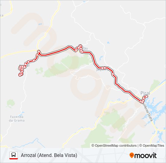 Mapa da linha L01 de 