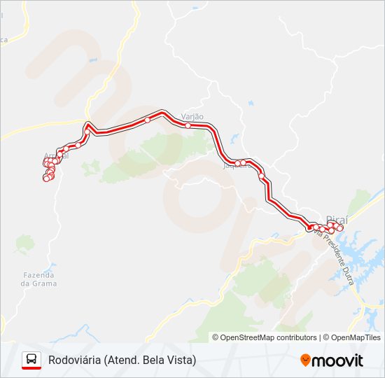 Mapa da linha L01 de 