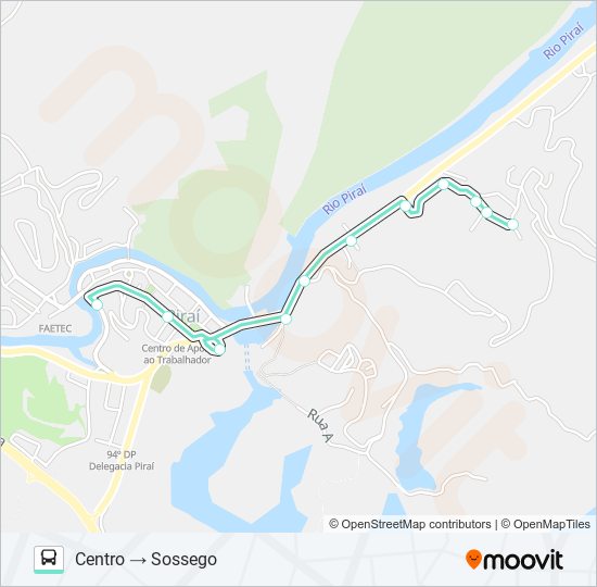 Mapa da linha L05 de 