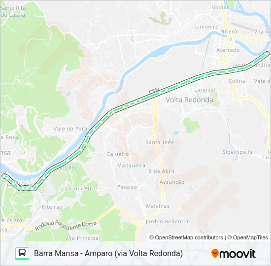 P495 Bus Line Map