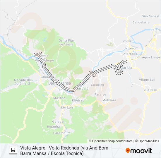 P502 bus Line Map