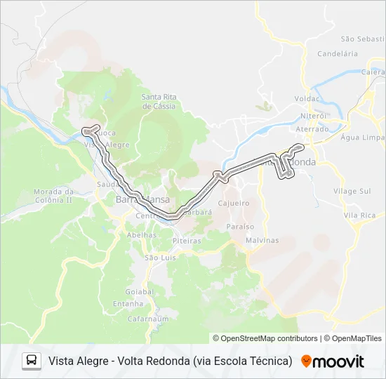 P502 Bus Line Map