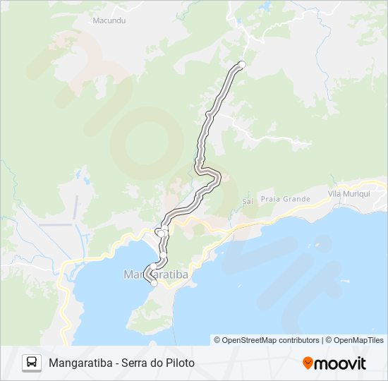 MANGARATIBA - SERRA DO PILOTO bus Line Map