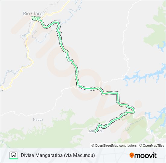 Mapa da linha 02 de ônibus