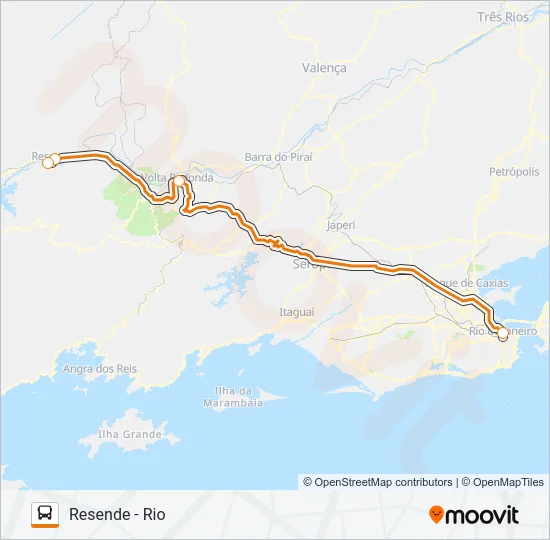 RESENDE - RIO Bus Line Map