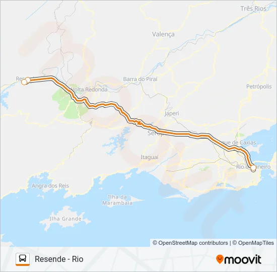RESENDE - RIO Bus Line Map