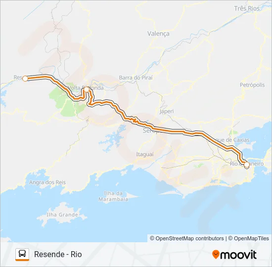 RESENDE - RIO Bus Line Map