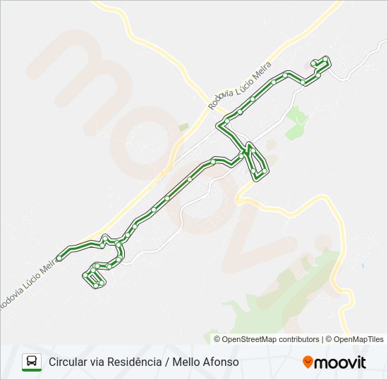 Mapa da linha C-03 de 