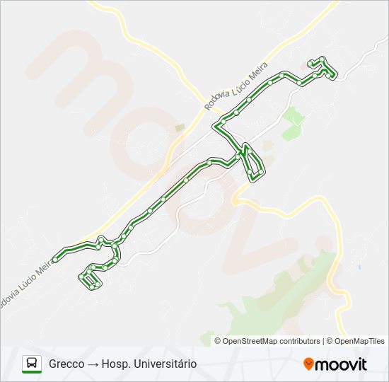 Mapa da linha C-04 de 
