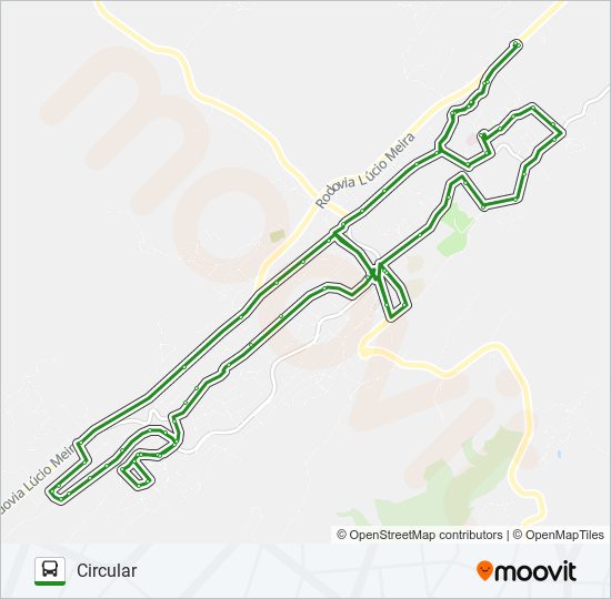 Mapa da linha C-04 de ônibus