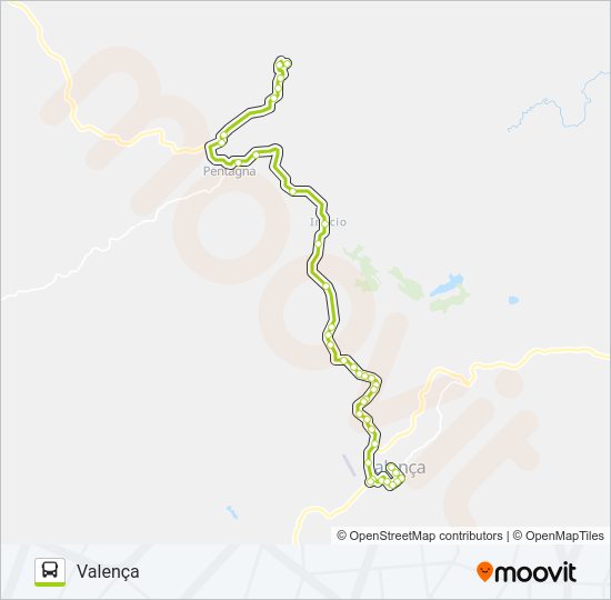 Mapa da linha COROAS (1ª E 3ª SEXTA) de ônibus