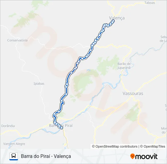 P115 Bus Line Map