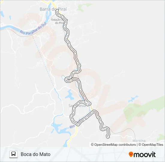 N0014 Bus Line Map