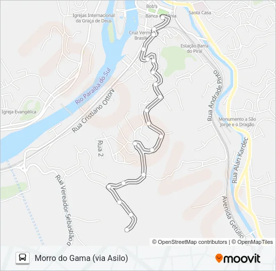 R07 Bus Line Map