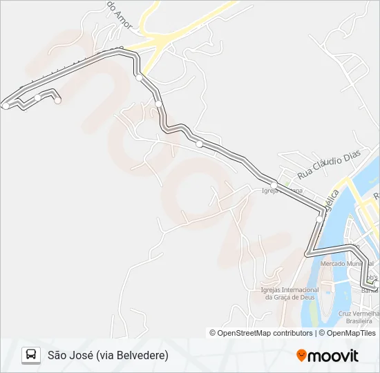 N003 Bus Line Map