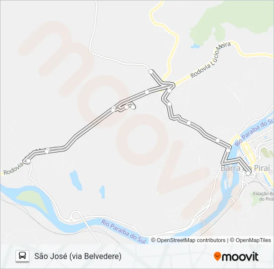 N003 Bus Line Map