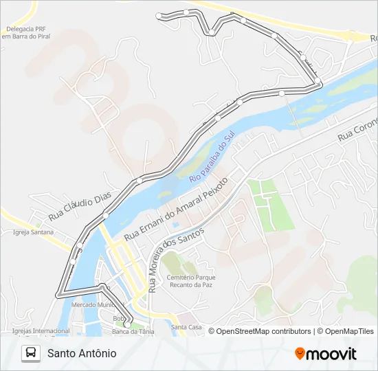 N002 Bus Line Map