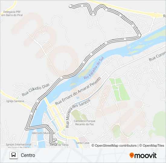N002 Bus Line Map