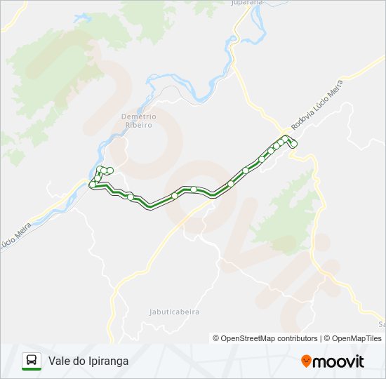 VALE DO IPIRANGA  Line Map