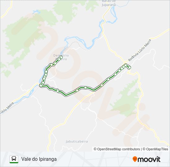 VALE DO IPIRANGA  Line Map