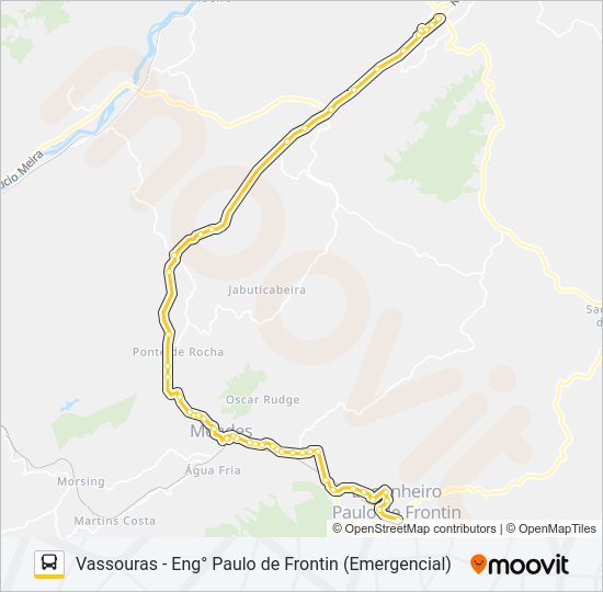 Mapa da linha MP11 (PARCIAL) de ônibus