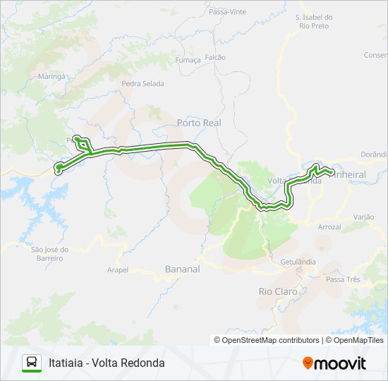 Mapa da linha 02 de ônibus