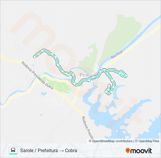 Mapa da linha L05 (MICRO) de 