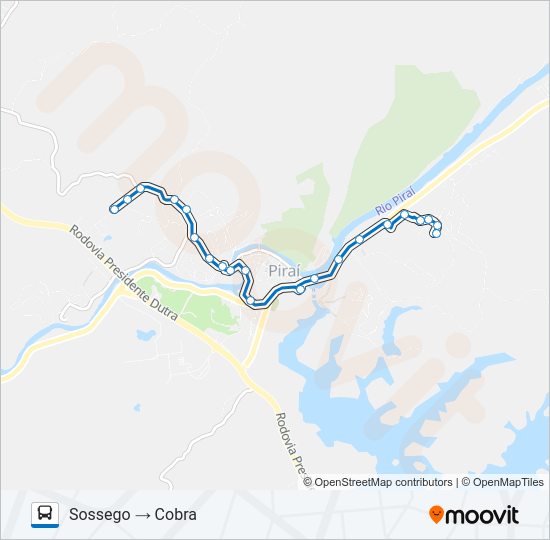 Mapa da linha L05 (MICRO) de 