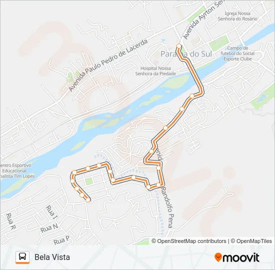 121 Bus Line Map