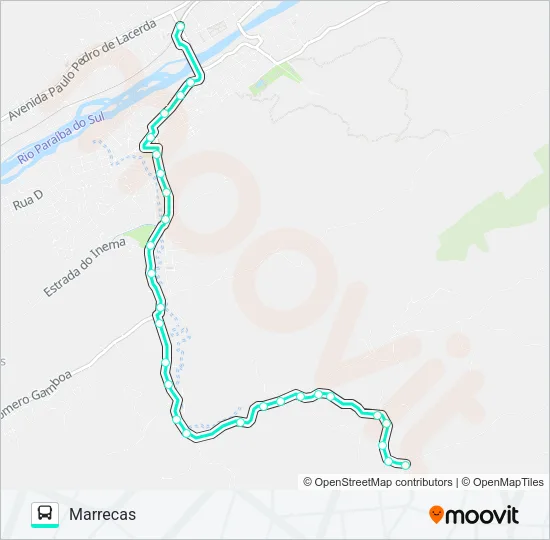 104B Bus Line Map