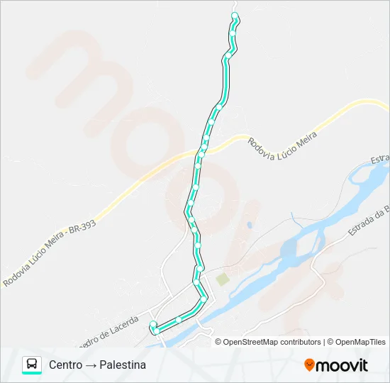 104B Bus Line Map