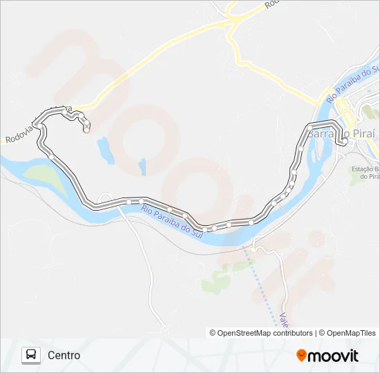 LAGO AZUL Bus Line Map