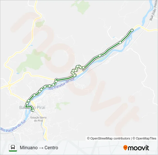 MINUANO / COIMBRA Bus Line Map