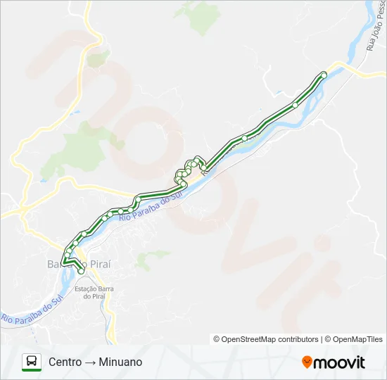 MINUANO / COIMBRA Bus Line Map
