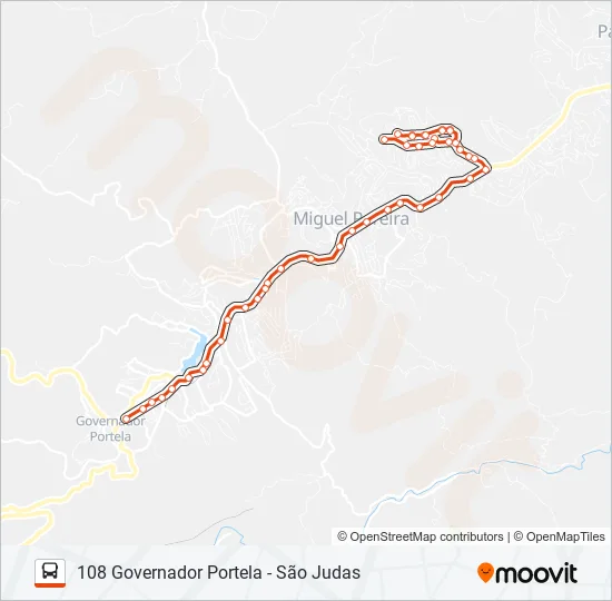 108 Bus Line Map